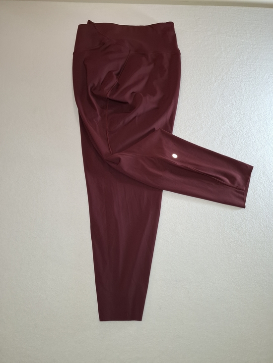lululemon athletica Pants - lululemon athletica High-Rise Burgundy Leggings Sz 18